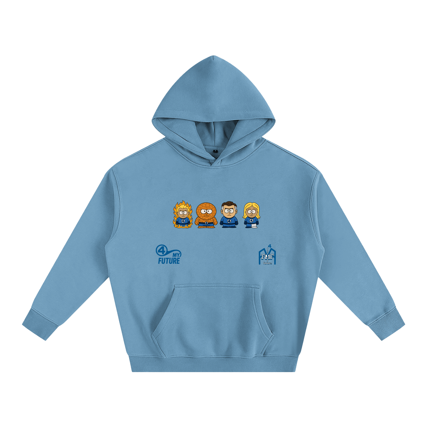 “Fantastic Four” Oversize Fleeced Hoodie