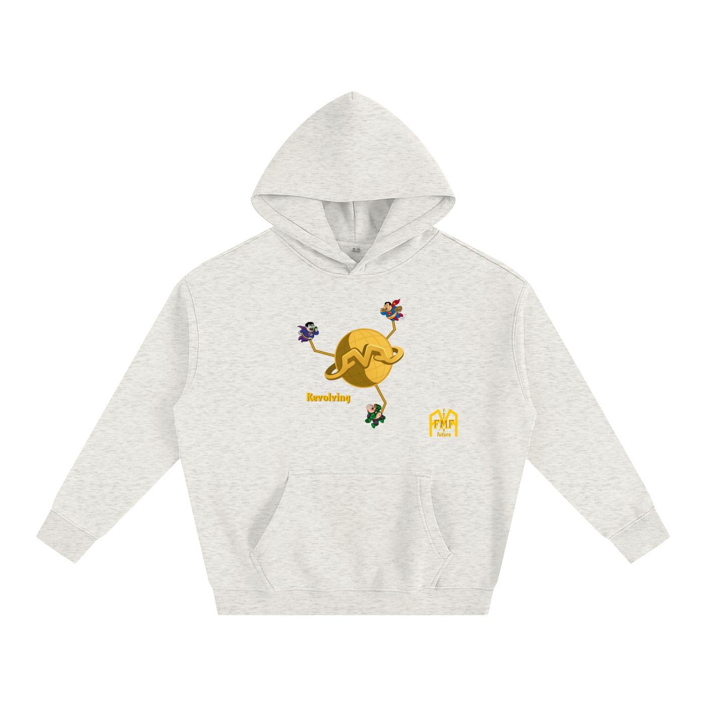 “Revolving” Oversize Fleeced Hoodie