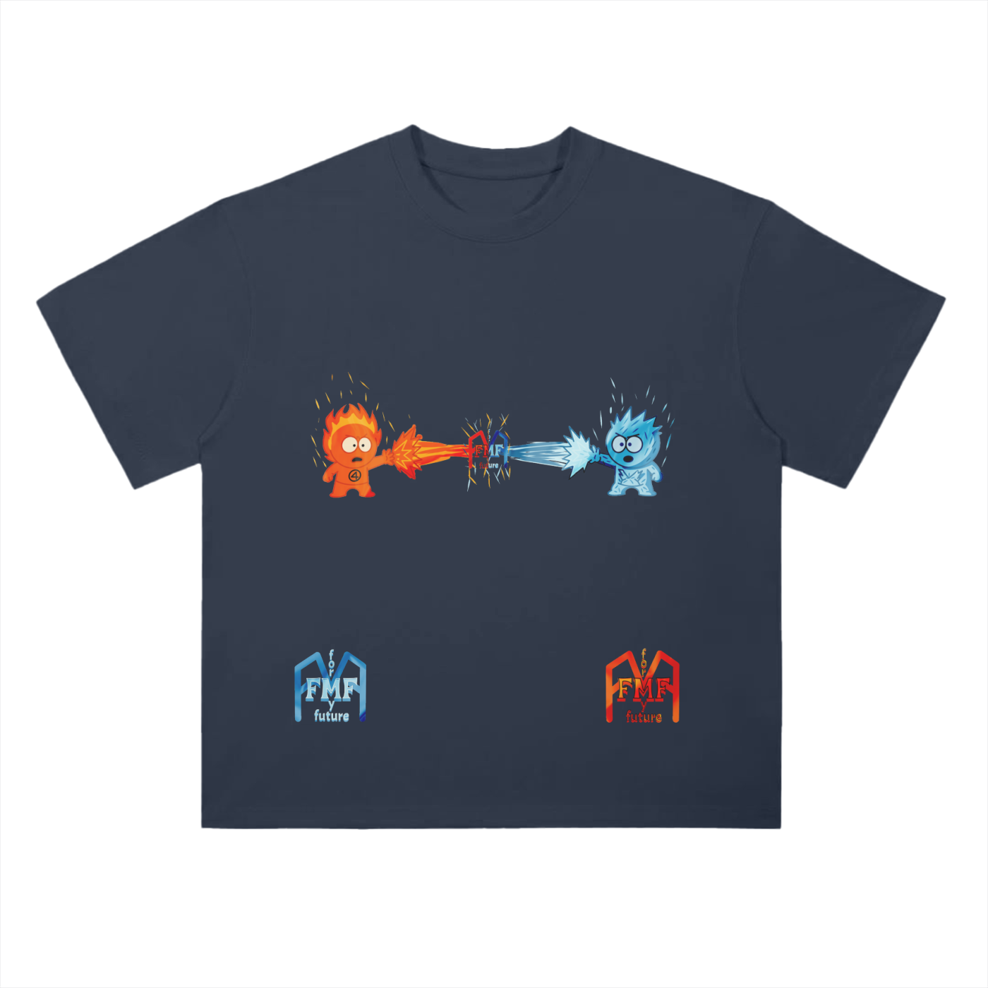 “Hot n’ Cold” Drop Shoulder T-Shirt