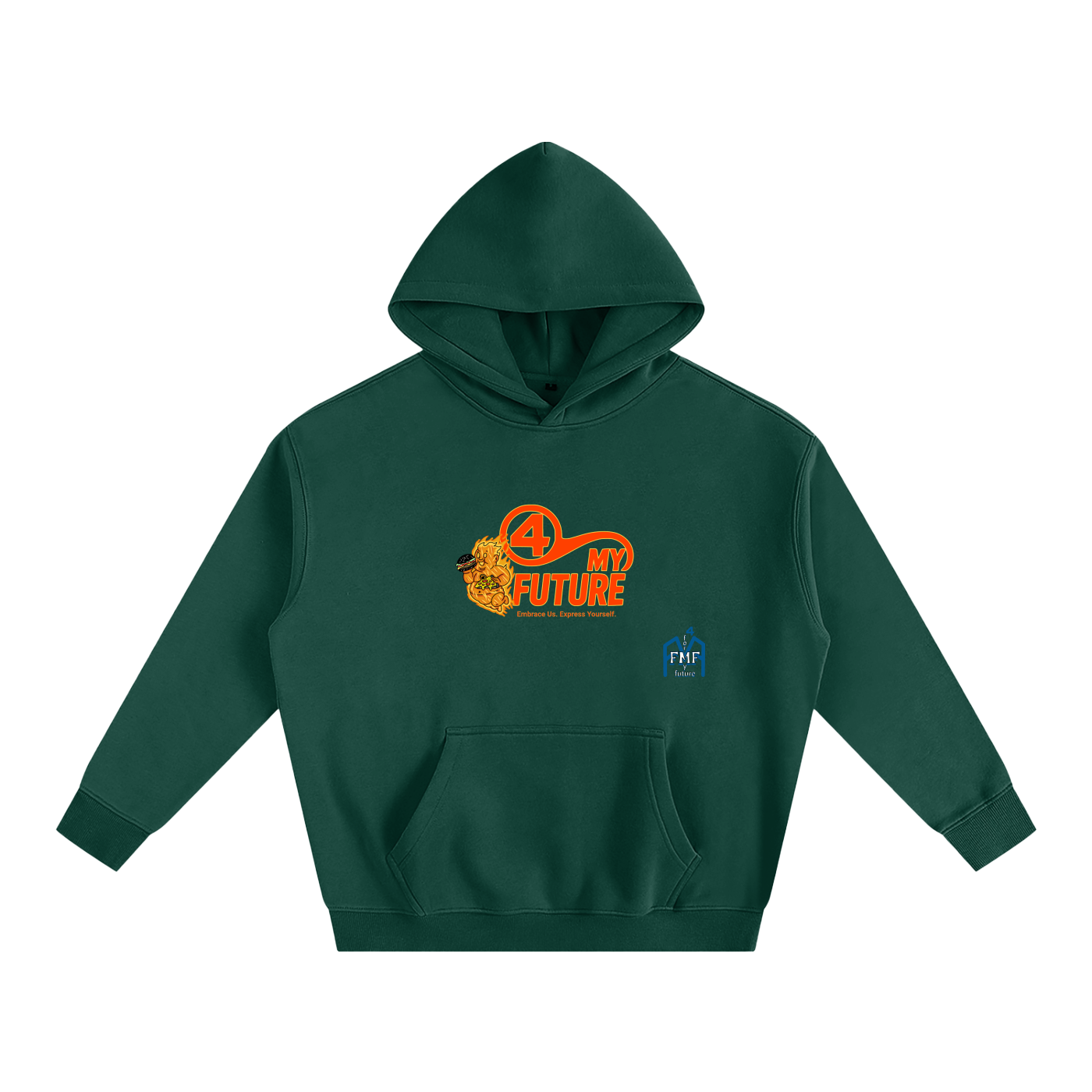 “The Human Torch” Oversize Fleeced Hoodie