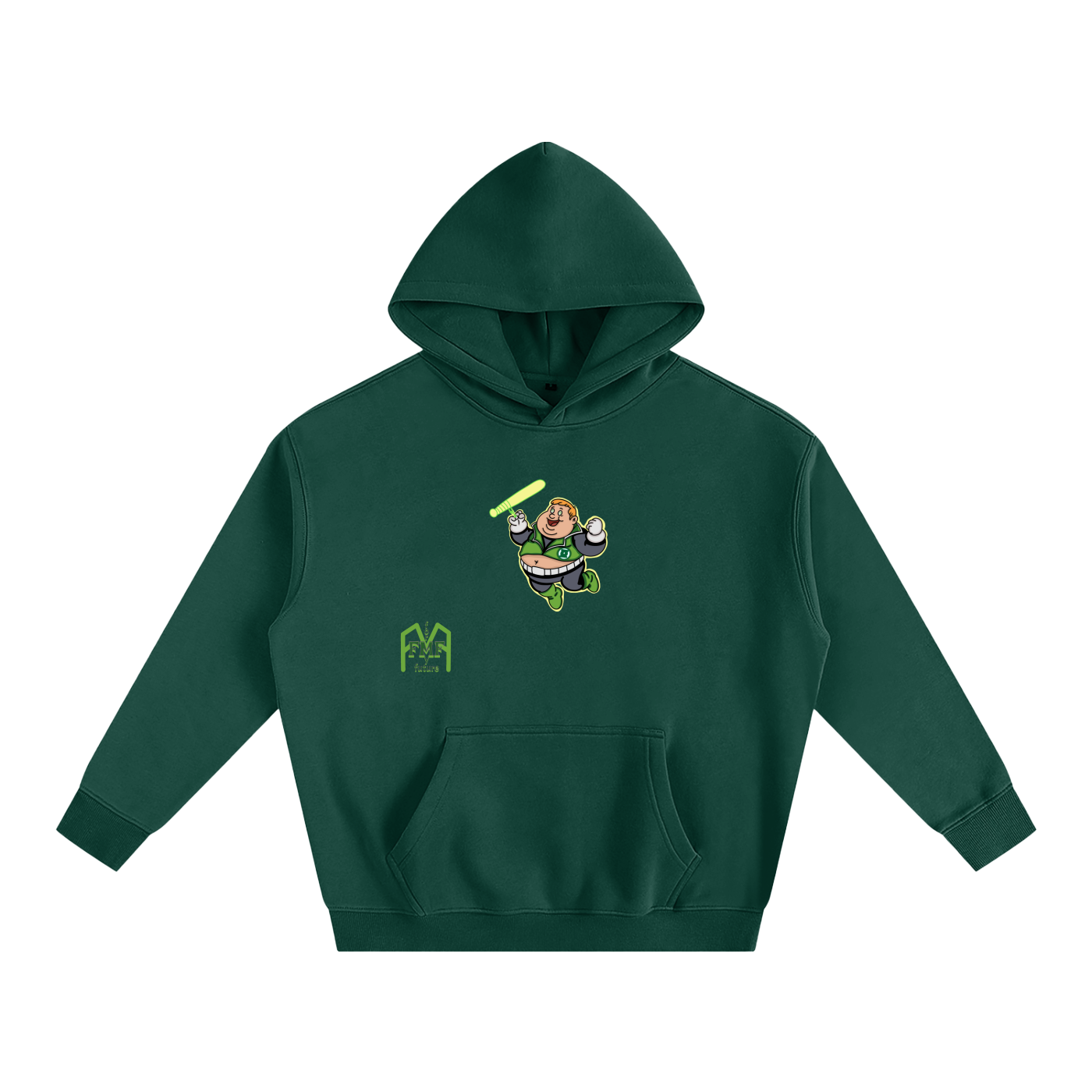 “Fat Gardener” Oversize Fleeced Hoodie