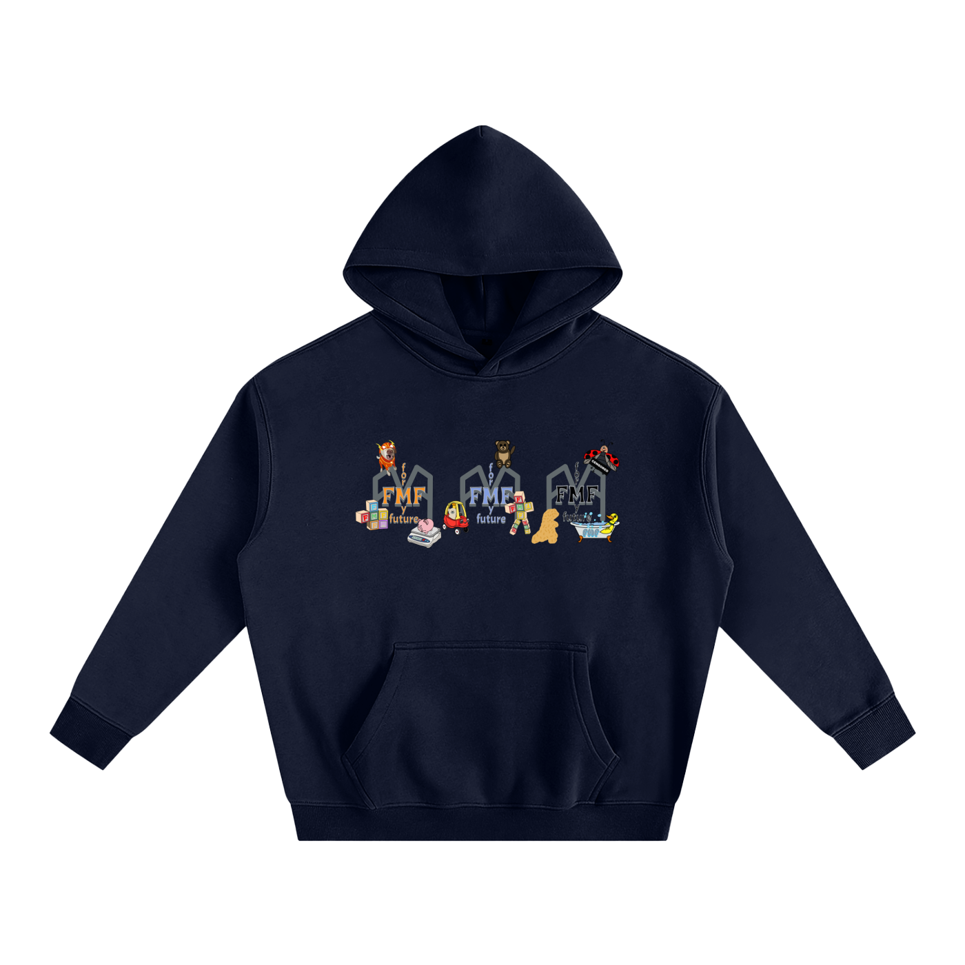 “Seeing 3” Oversize Fleeced Hoodie