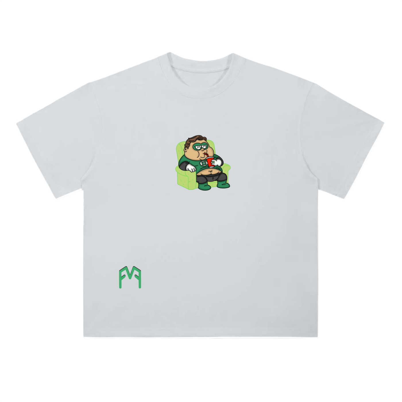 “Green Recliner” Drop Shoulder T-Shirt