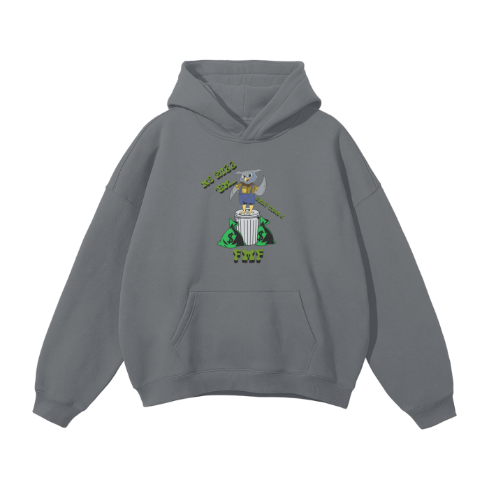 “No Rizz’Em” Oversized Fleece Hoodie