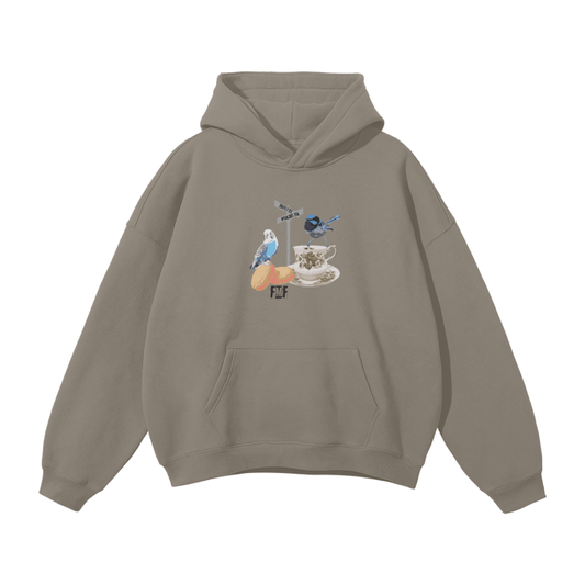 “Cuppa” Oversized Fleece Hoodie