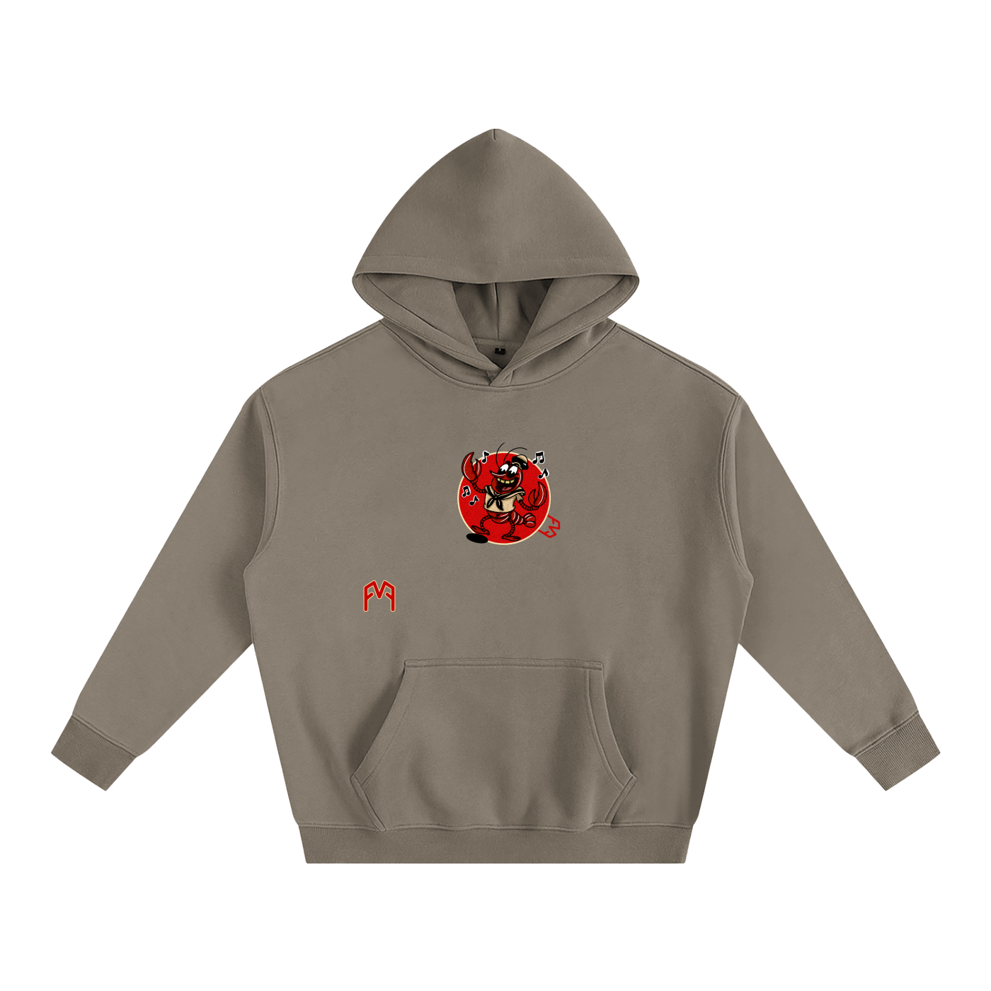 “Lobster Larry” Oversize Hoodie