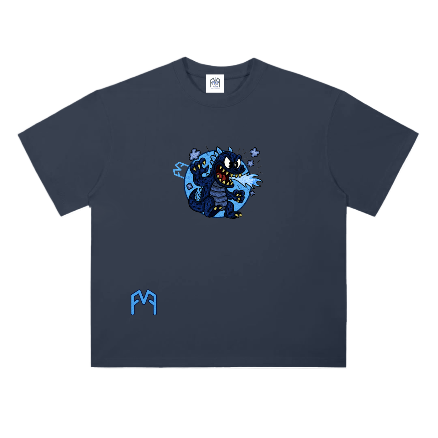“Atom-Breath Menace” Drop Shoulder T-Shirt