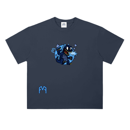 “Atom-Breath Menace” Drop Shoulder T-Shirt