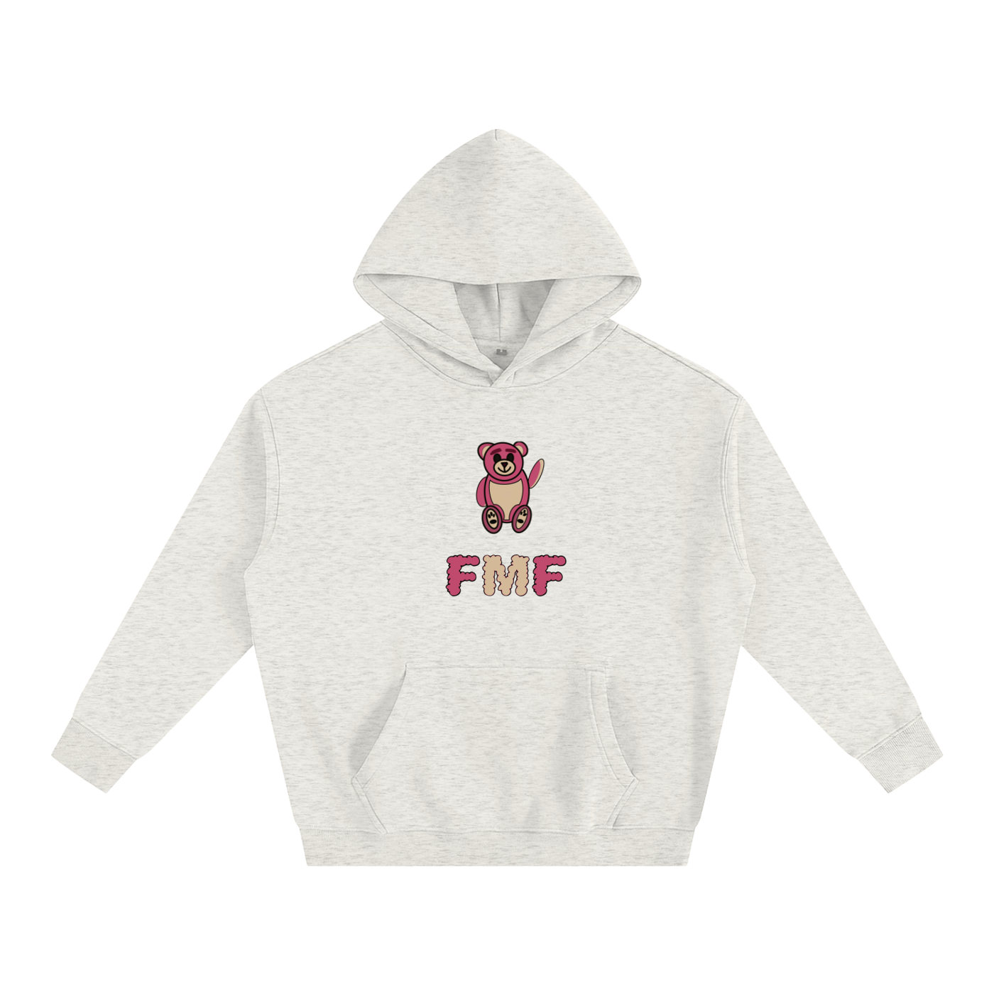 “Pink Bear” Oversize Hoodie