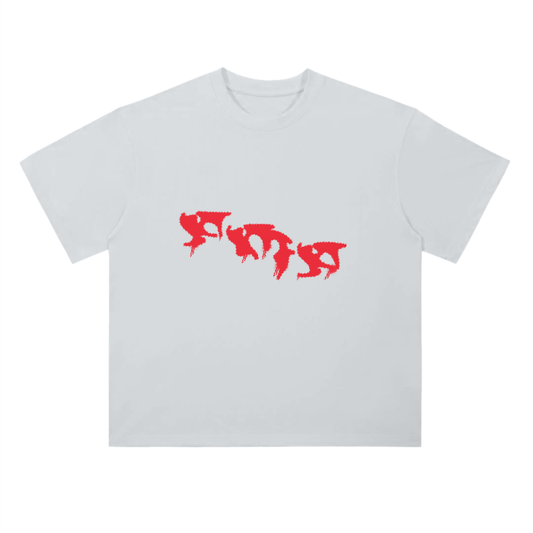 “Graffiti” (Red) Drop Shoulder T-Shirt