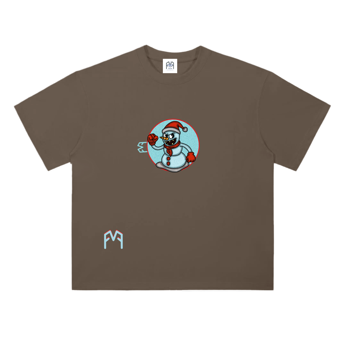 “Man Of Snow” Drop Shoulder  T-Shirt