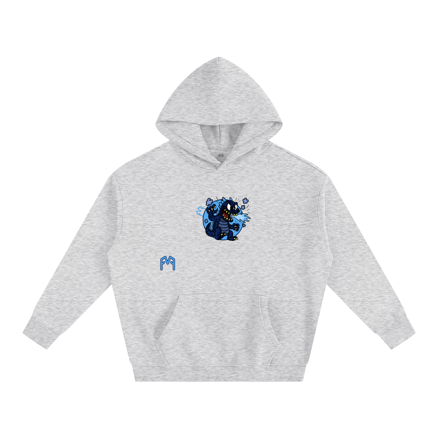 “Atom-Breath Menace” Oversize Hoodie