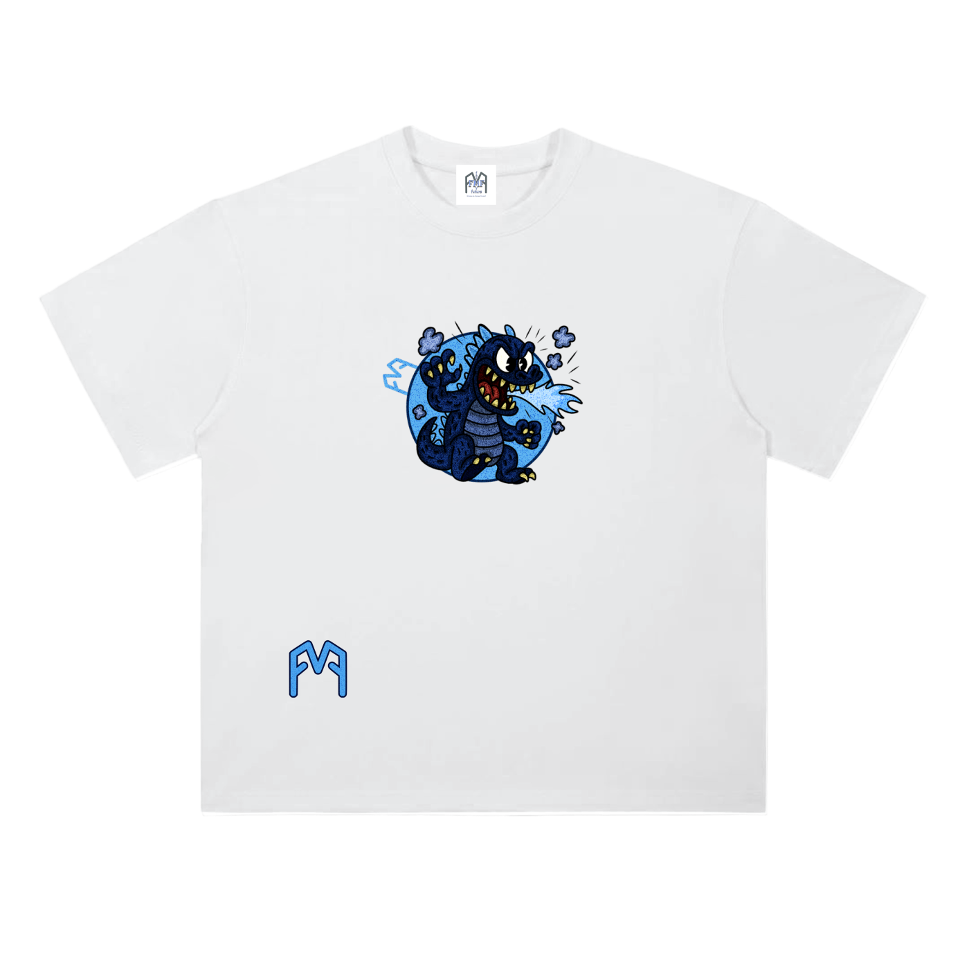 “Atom-Breath Menace” Drop Shoulder T-Shirt