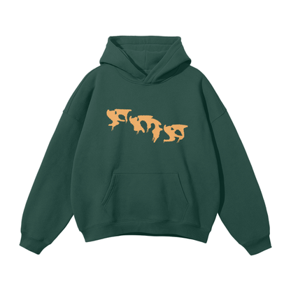 “Graffiti” (Orange) Oversized Hoodie