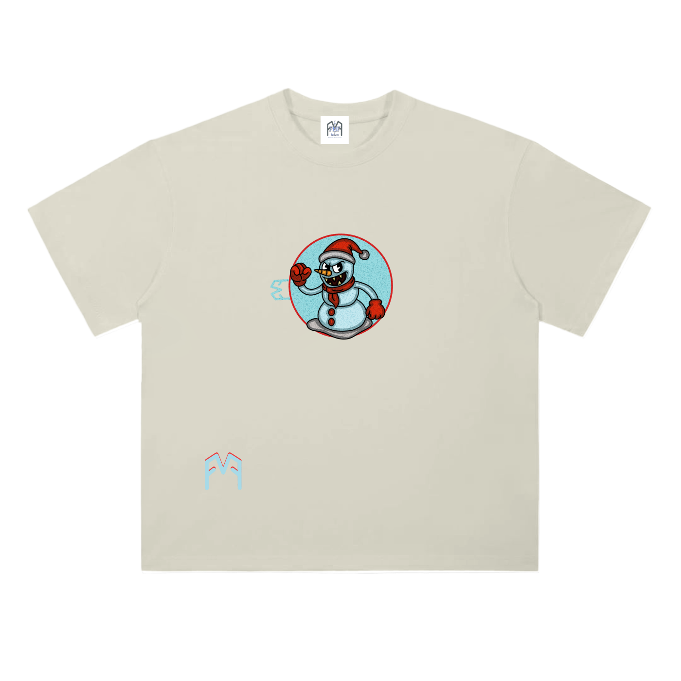“Man Of Snow” Drop Shoulder  T-Shirt