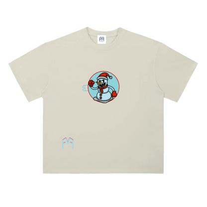 “Man Of Snow” Drop Shoulder  T-Shirt