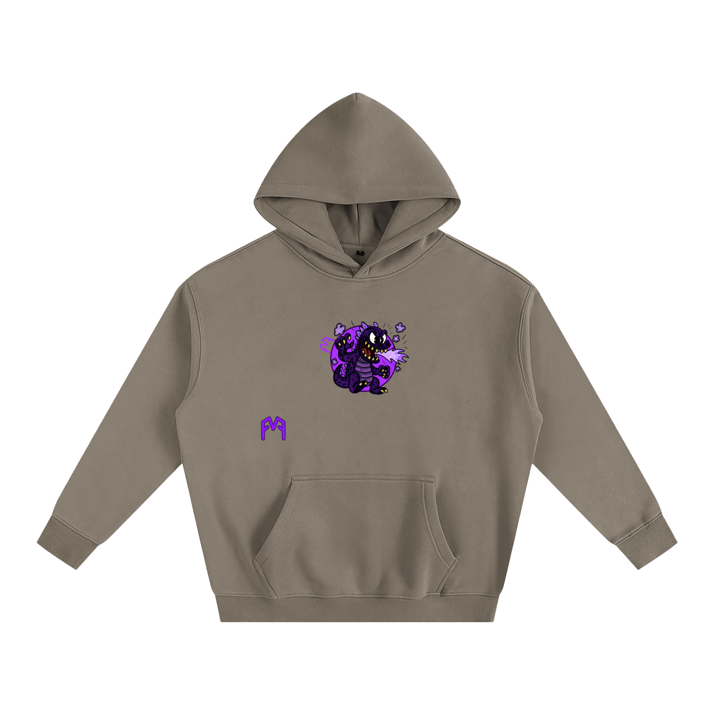 “Atom-Breath Menace” Oversize Hoodie