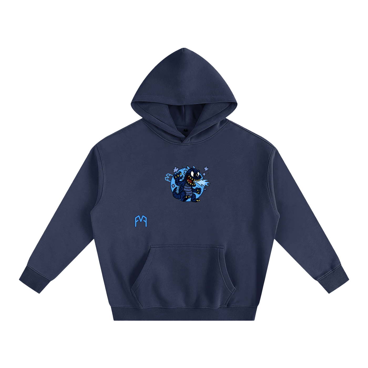 “Atom-Breath Menace” Oversize Hoodie