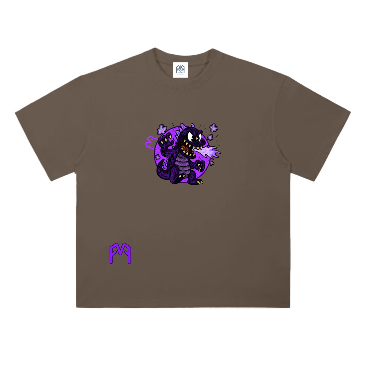 “Atom-Breath Menace” Drop Shoulder T-Shirt