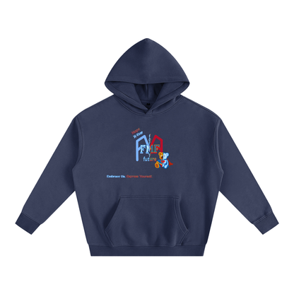 “Super Teddy” (X-Ray) Oversize Fleeced Hoodie
