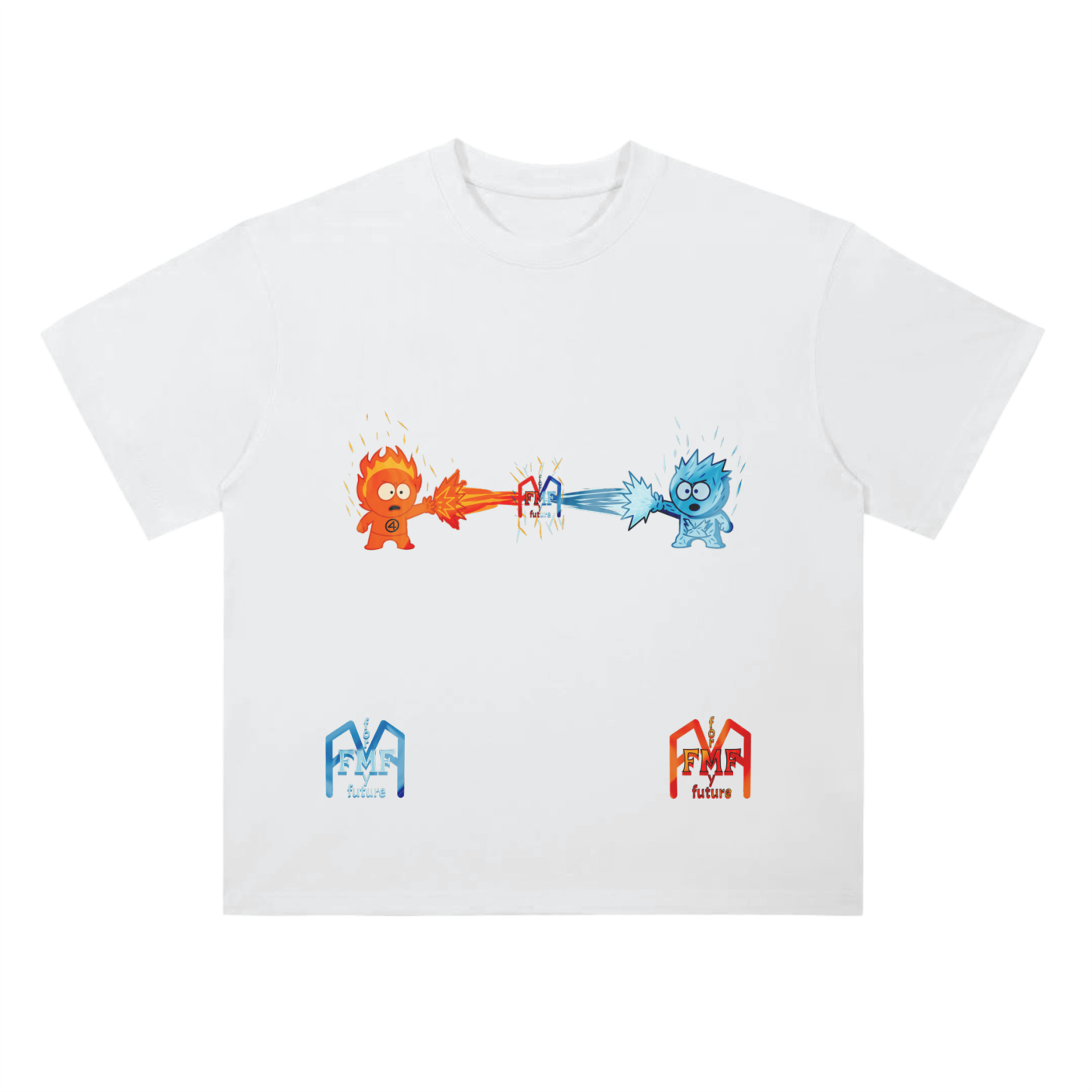 “Hot n’ Cold” Drop Shoulder T-Shirt
