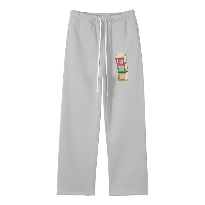 “Building Blocks” Fleece Straight Leg Pants