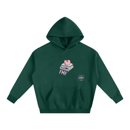 “Poor Piggy” Oversize Fleeced Hoodie