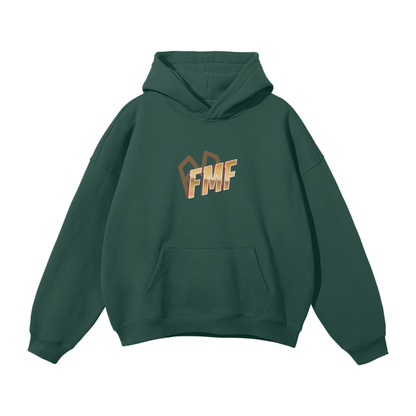 “FMF Shadows” (Brown) Oversized Fleece Hoodie