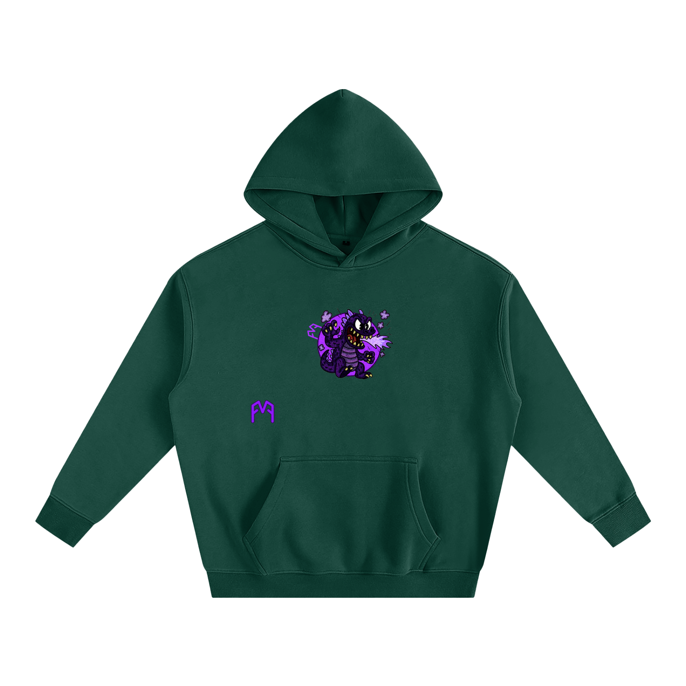 “Atom-Breath Menace” Oversize Hoodie