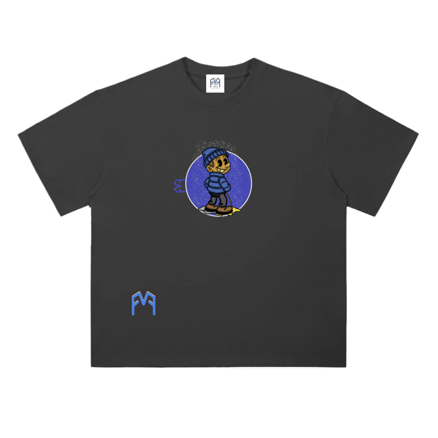 “Coloured Snow” Drop Shoulder T-Shirt