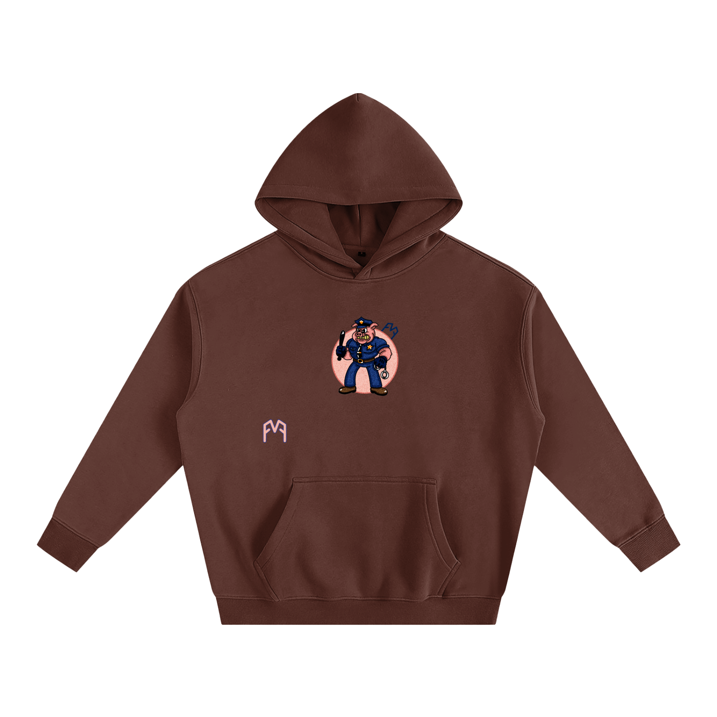 “Patrol Pig” Oversize Hoodie
