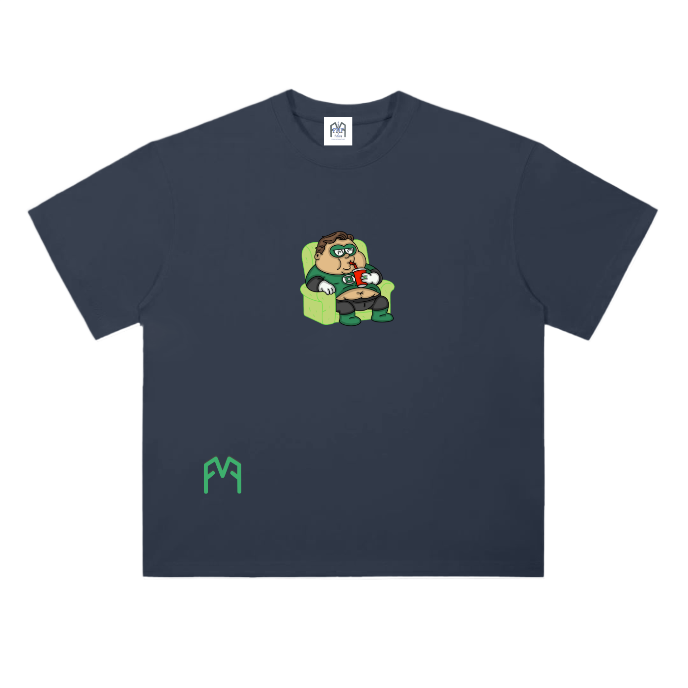“Green Recliner” Drop Shoulder T-Shirt