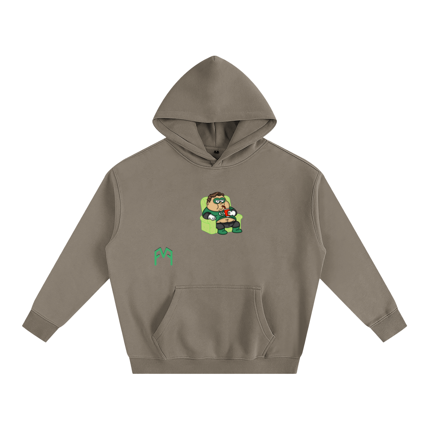 “Green Recliner” Oversize Hoodie