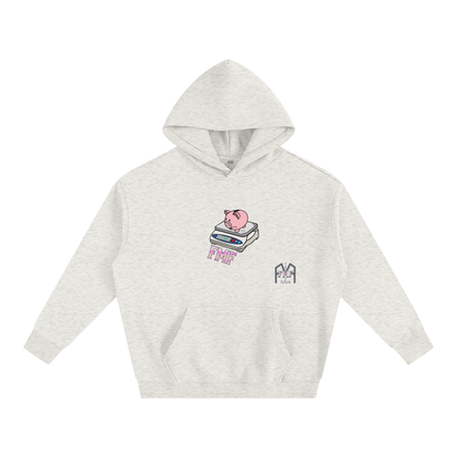 “Poor Piggy” Oversize Fleeced Hoodie