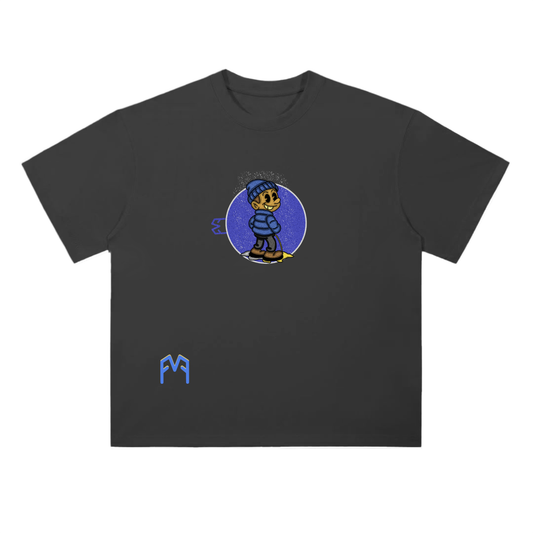 “Coloured Snow” Drop Shoulder T-Shirt