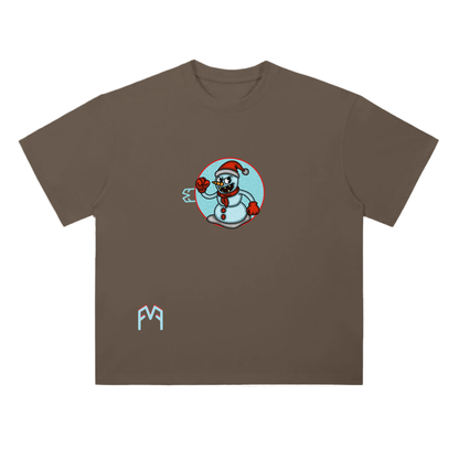 “Man Of Snow” Drop Shoulder  T-Shirt