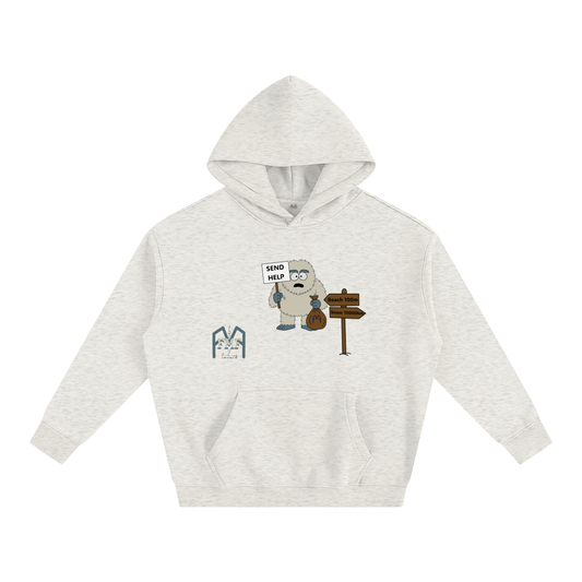 “Send Help” Oversize Fleeced Hoodie