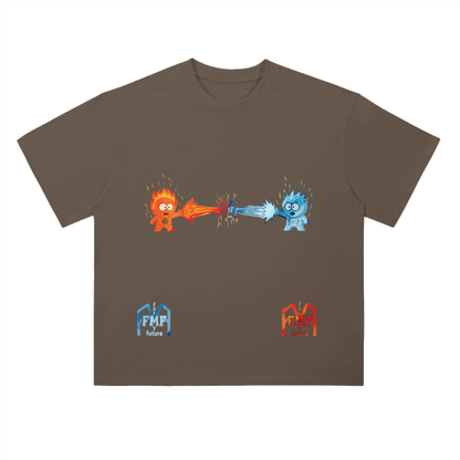 “Hot n’ Cold” Drop Shoulder T-Shirt