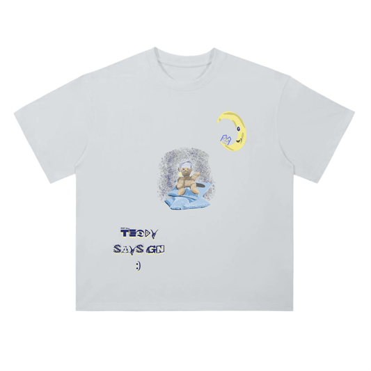 “Teddy Says Gn” Drop Shoulder T-Shirt