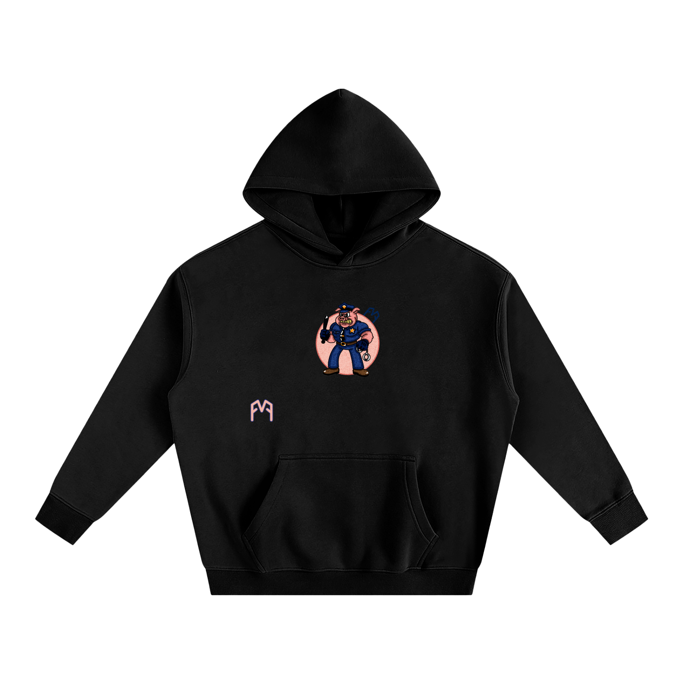 “Patrol Pig” Oversize Hoodie