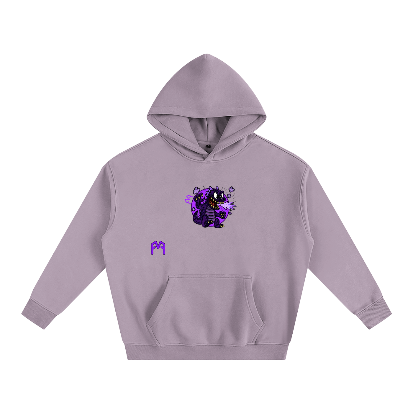 “Atom-Breath Menace” Oversize Hoodie