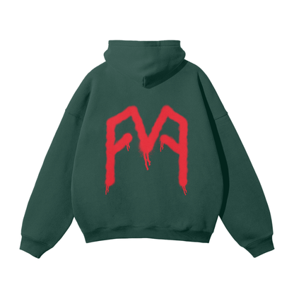 “Graffiti” (Red) Oversized Hoodie