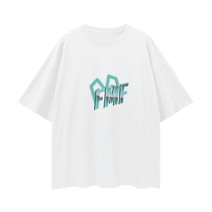 “Shadows” (blue) Oversized Tee