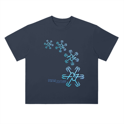 “Snowflakes” Drop Shoulder T-Shirt