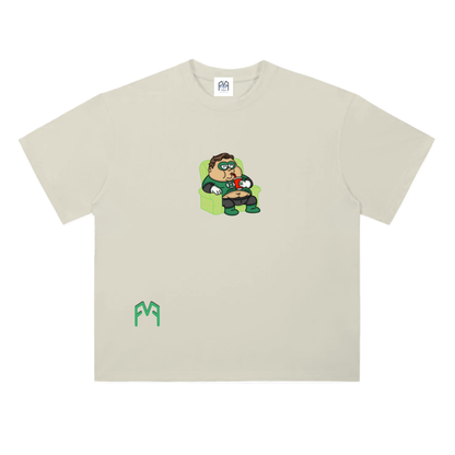 “Green Recliner” Drop Shoulder T-Shirt