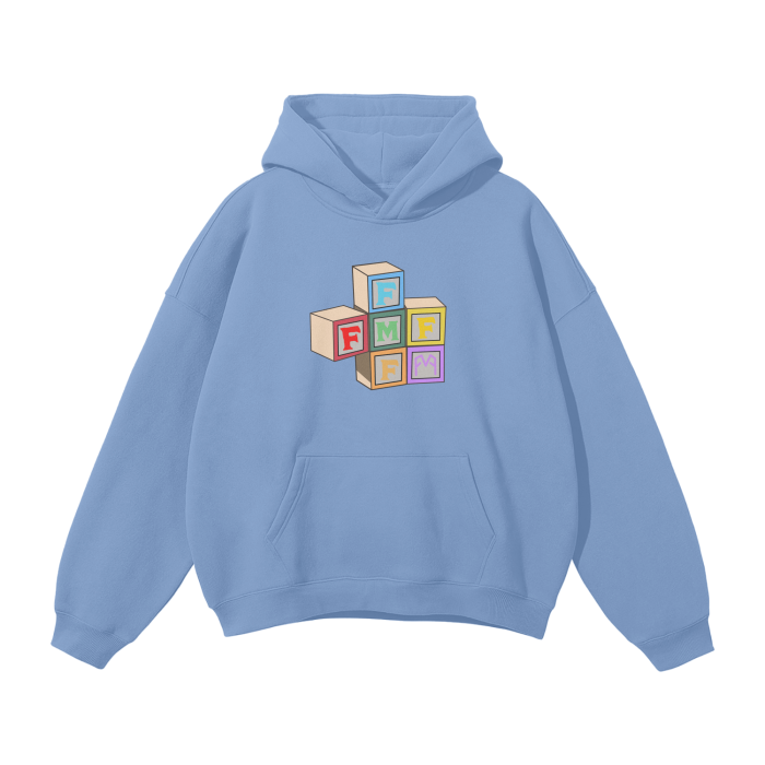 “Building Blocks” Oversized Fleece Hoodie