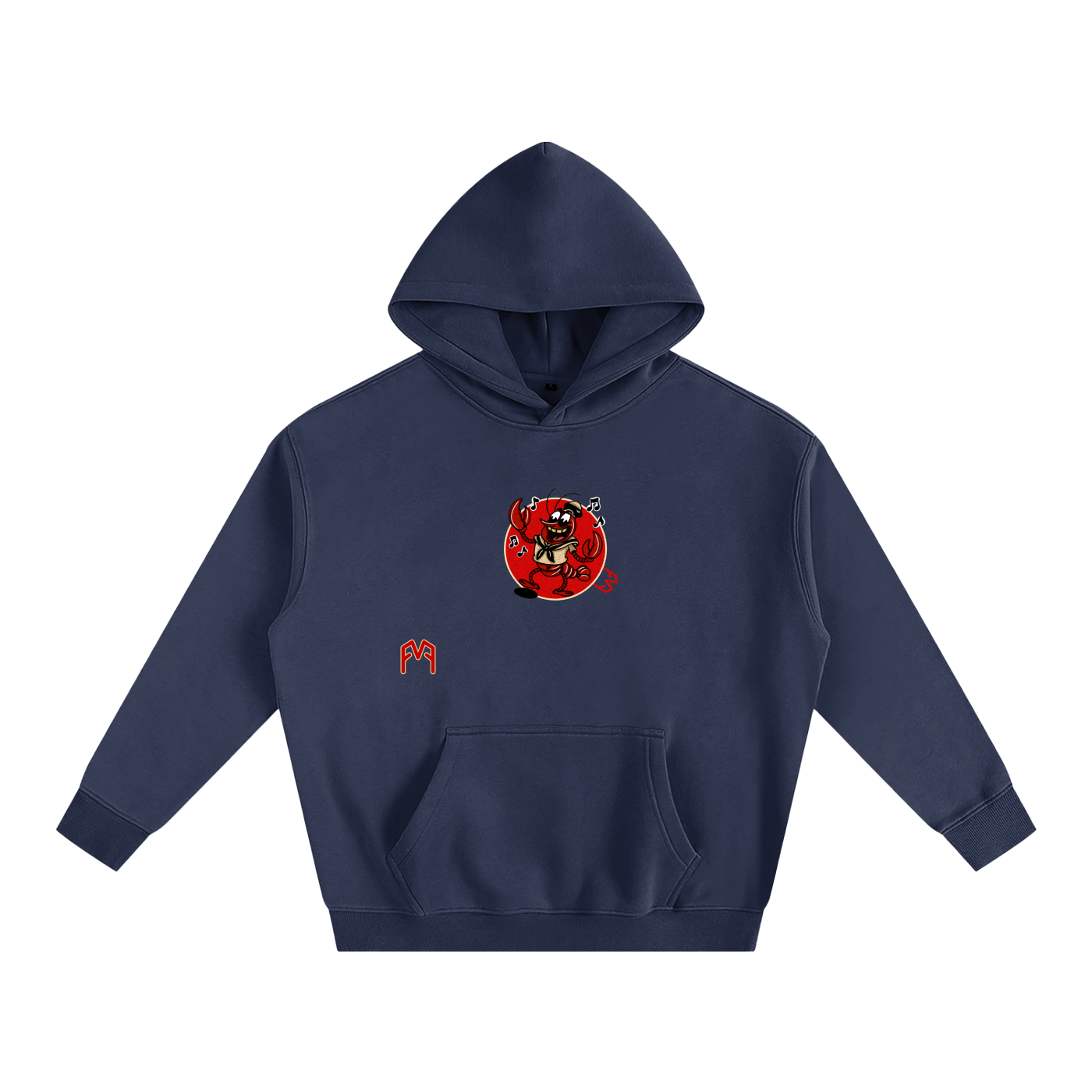 “Lobster Larry” Oversize Hoodie