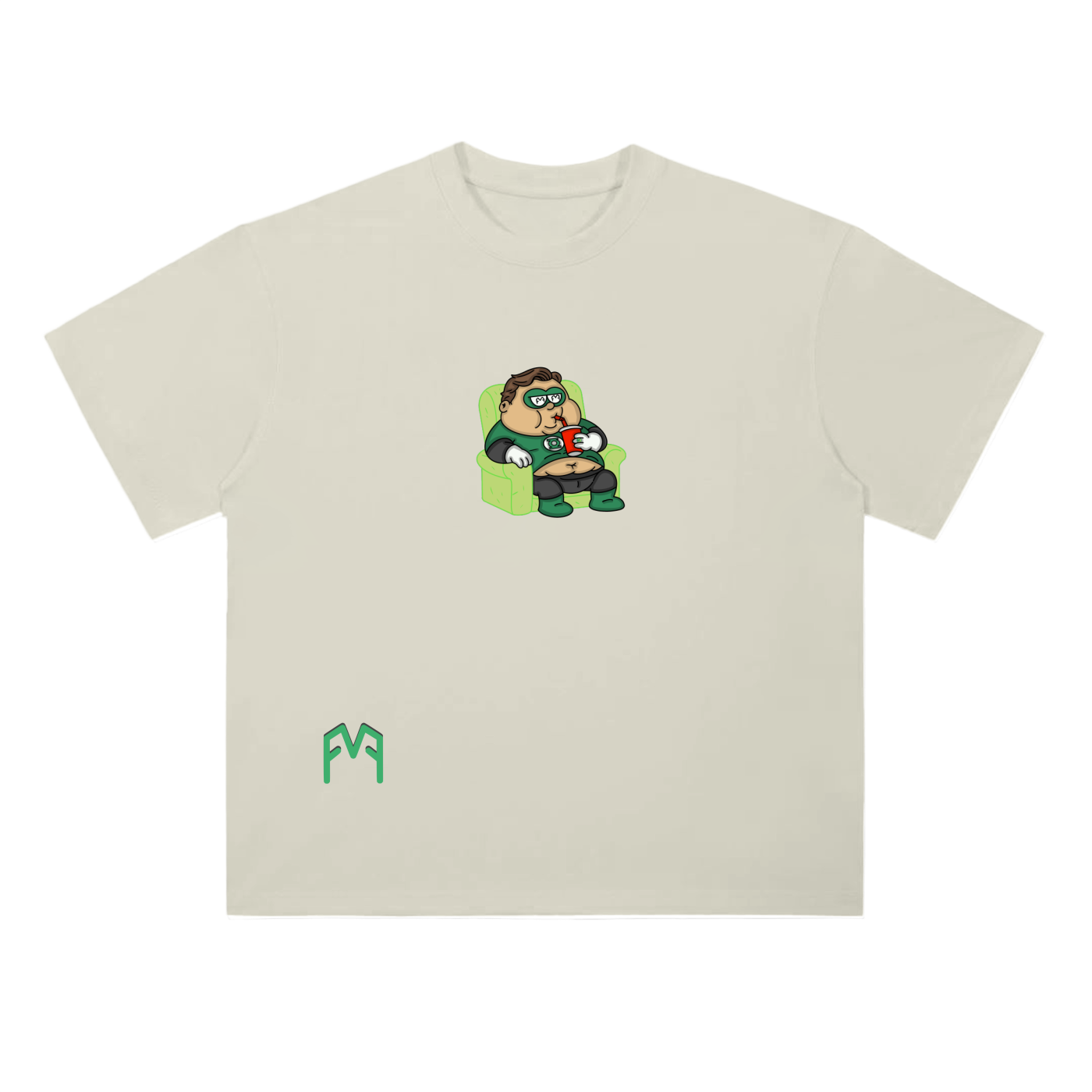 “Green Recliner” Drop Shoulder T-Shirt