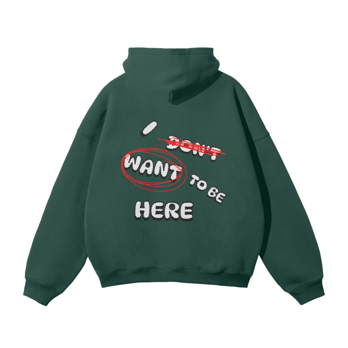 “IDWTBH” Oversized Fleece Hoodie