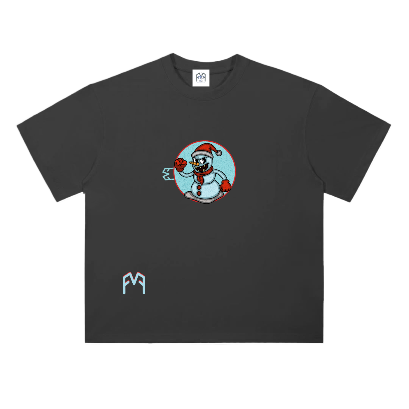 “Man Of Snow” Drop Shoulder  T-Shirt